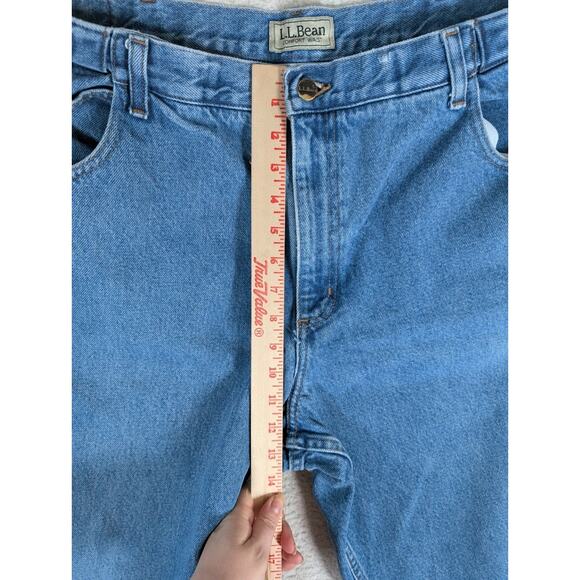 LL Bean Mens Jeans Mens 40x30 Fits 36x29 Comfort Waist Blue Jeans Pants - Picture 5 of 16